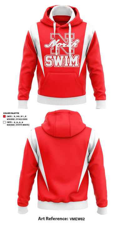 North Attleborough High School Swimming 66715277 Hoodie - 51