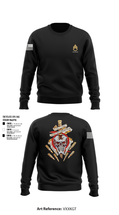 A Co 1/155 INF 63246466 Crew Neck Sweatshirt - 1