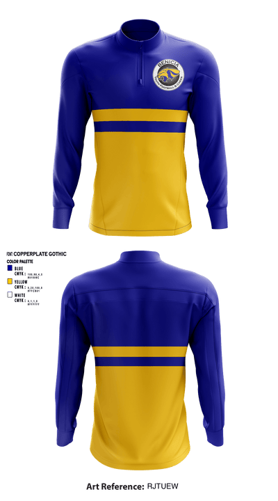 Benicia High School Cheer 6851556 Quarter Zip Jacket - 1