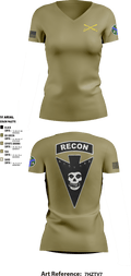 3/278 Armored Calvary Regiment 57774458 Women's Short Sleeve V-neck Shirt - 7