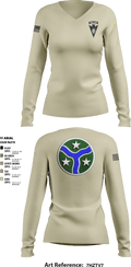 3/278 Armored Calvary Regiment 57774458 Women's Long Sleeve V-neck Shirt - 5
