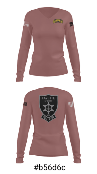 Women's Long Sleeve Vneck Shirt, , Police, Teamtime, Team time, sublimation, custom sports apparel, team uniforms, spirit wear, spiritwear, sports uniforms, custom shirts, team store, custom team store, fundraiser sports, apparel fundraiser