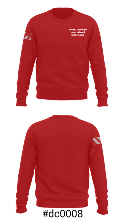 WOMC (warrior operational medic clinic) 81742681 Crew Neck Sweatshirt - 7