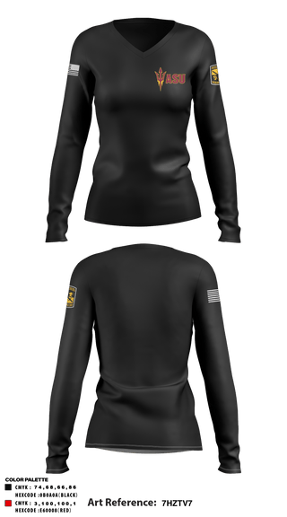 Women's Long Sleeve Vneck Shirt, , Army, Teamtime, Team time, sublimation, custom sports apparel, team uniforms, spirit wear, spiritwear, sports uniforms, custom shirts, team store, custom team store, fundraiser sports, apparel fundraiser