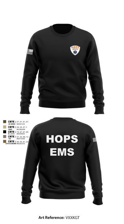 HOPS EMS 88989109 Crew Neck Sweatshirt - 1