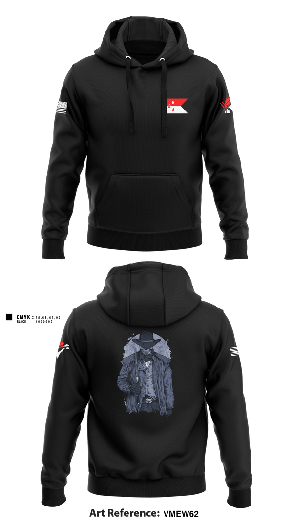 Hoodie, 2-6 Cav A Trp, Army, Teamtime, Team time, sublimation, custom sports apparel, team uniforms, spirit wear, spiritwear, sports uniforms, custom shirts, team store, custom team store, fundraiser sports, apparel fundraiser