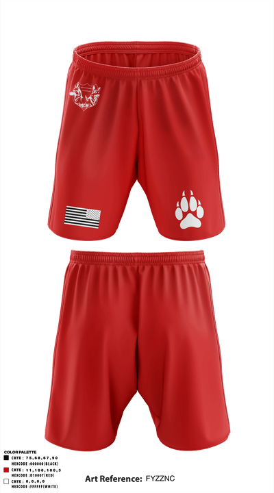 549th MWD DET 49192447 Athletic Shorts With Pockets - 2