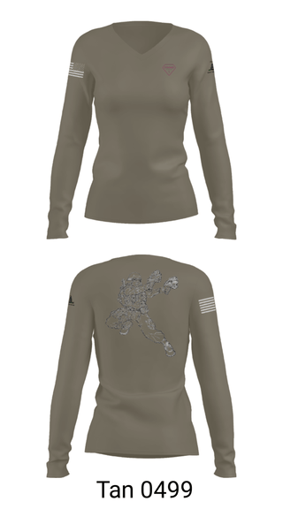 Women's Long Sleeve Vneck Shirt, , Navy, Teamtime, Team time, sublimation, custom sports apparel, team uniforms, spirit wear, spiritwear, sports uniforms, custom shirts, team store, custom team store, fundraiser sports, apparel fundraiser