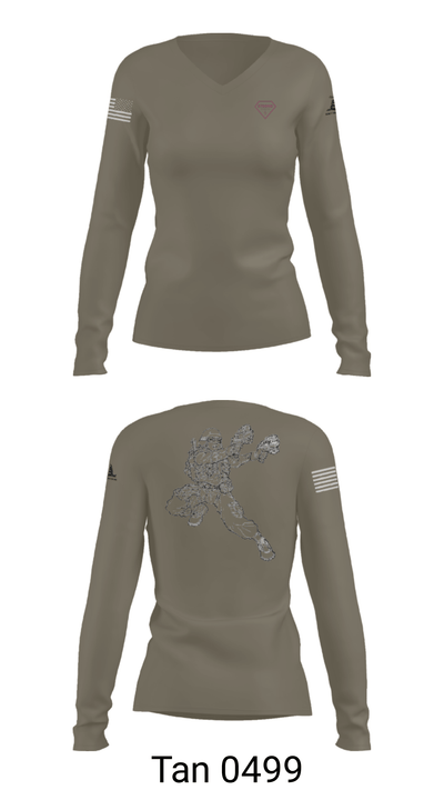 Seagulls 70844237 Women's Long Sleeve V-neck Shirt - 41