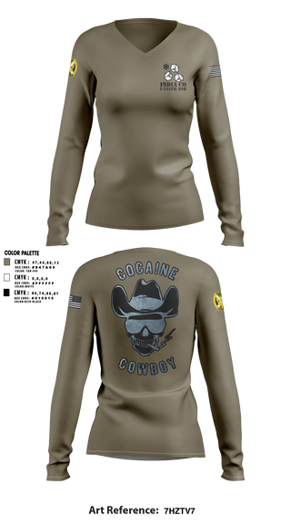Women's Long Sleeve Vneck Shirt, , Army, Teamtime, Team time, sublimation, custom sports apparel, team uniforms, spirit wear, spiritwear, sports uniforms, custom shirts, team store, custom team store, fundraiser sports, apparel fundraiser
