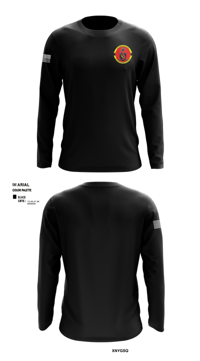 3rd Radio Battalion 92634637 Long Sleeve Performance Shirt - 1