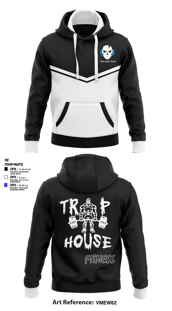 Hoodie, Trap House Fitness, Spirit Store, Teamtime, Team time, sublimation, custom sports apparel, team uniforms, spirit wear, spiritwear, sports uniforms, custom shirts, team store, custom team store, fundraiser sports, apparel fundraiser
