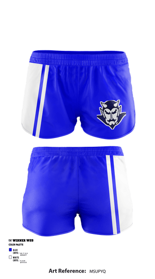Women's Shorts, Walla Walla High School Cross Country, Cross Country, Teamtime, Team time, sublimation, custom sports apparel, team uniforms, spirit wear, spiritwear, sports uniforms, custom shirts, team store, custom team store, fundraiser sports, apparel fundraiser