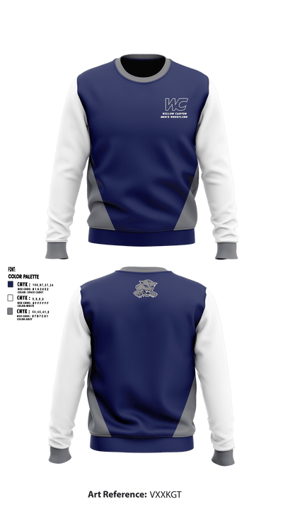 Willow Canyon High School Wrestling 60187801 Crew Neck Sweatshirt - 1