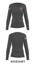 Wrightstown High School Golf 11425471 Women's Long Sleeve V-neck Shirt - 25