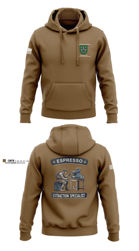 Hoodie, Military Intelligence Detachment 1st Battalion 10th Special Forces Group (Airborne), Army, Teamtime, Team time, sublimation, custom sports apparel, team uniforms, spirit wear, spiritwear, sports uniforms, custom shirts, team store, custom team store, fundraiser sports, apparel fundraiser