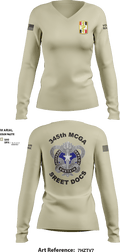 345th MCGA 98196690 Women's Long Sleeve V-neck Shirt - 5