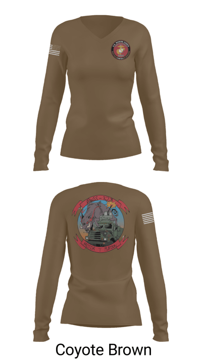 Mwss-273 21375941 Women's Long Sleeve V-neck Shirt - 38