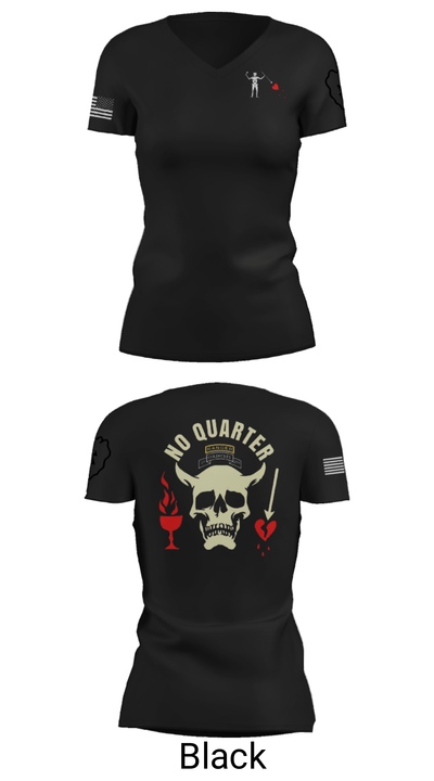 C-CO 1-27 1st PLT BLACKBEARD 676518 Women's Short Sleeve V-neck Shirt - 21