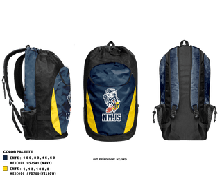 Gear Bag, New Martinsville Junior Sports, Men's Basketball, Teamtime, Team time, sublimation, custom sports apparel, team uniforms, spirit wear, spiritwear, sports uniforms, custom shirts, team store, custom team store, fundraiser sports, apparel fundraiser