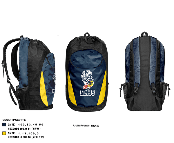 Gear Bag, New Martinsville Junior Sports, Men's Basketball, Teamtime, Team time, sublimation, custom sports apparel, team uniforms, spirit wear, spiritwear, sports uniforms, custom shirts, team store, custom team store, fundraiser sports, apparel fundraiser