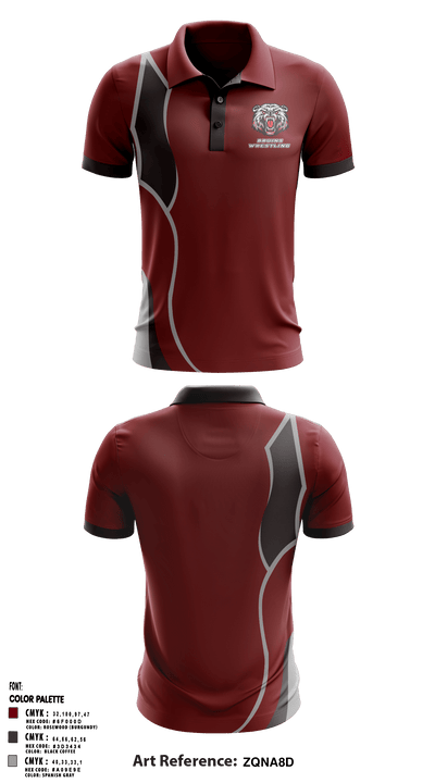 BRUINS 11427770 Short Sleeve Performance Polo - 5