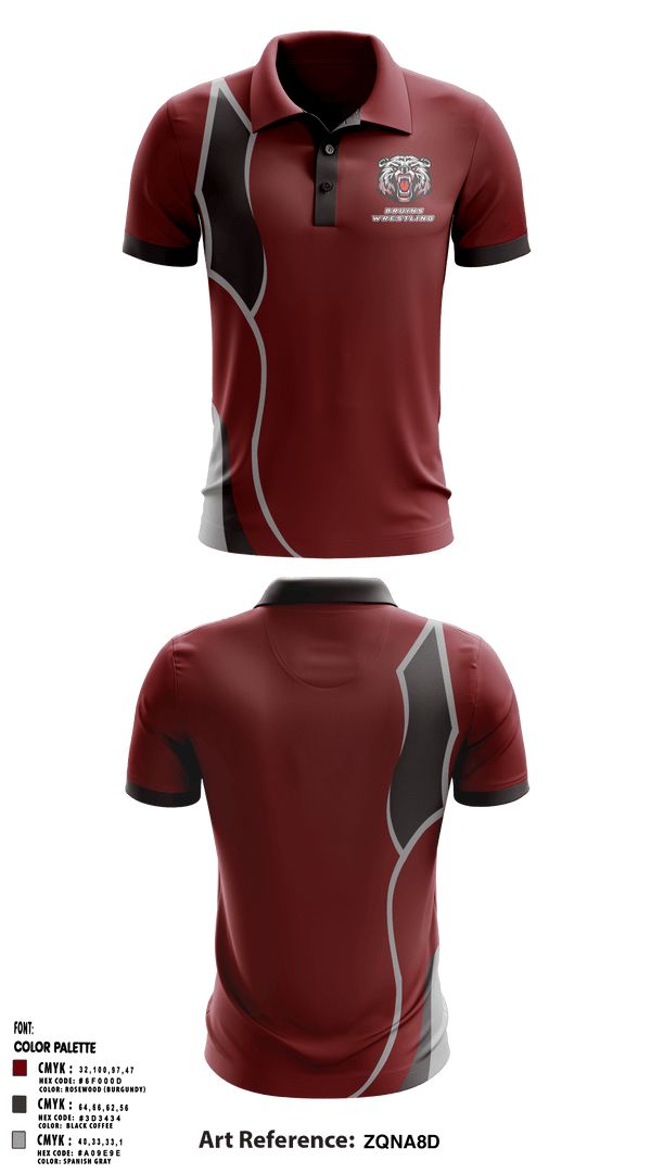 Short Sleeve Performance Polo, BRUINS, Wrestling, Teamtime, Team time, sublimation, custom sports apparel, team uniforms, spirit wear, spiritwear, sports uniforms, custom shirts, team store, custom team store, fundraiser sports, apparel fundraiser