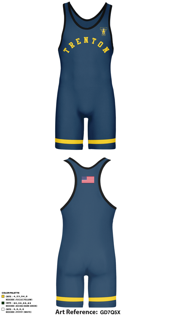 Wrestling Singlet, Trenton high school wrestling, Wrestling, Teamtime, Team time, sublimation, custom sports apparel, team uniforms, spirit wear, spiritwear, sports uniforms, custom shirts, team store, custom team store, fundraiser sports, apparel fundraiser
