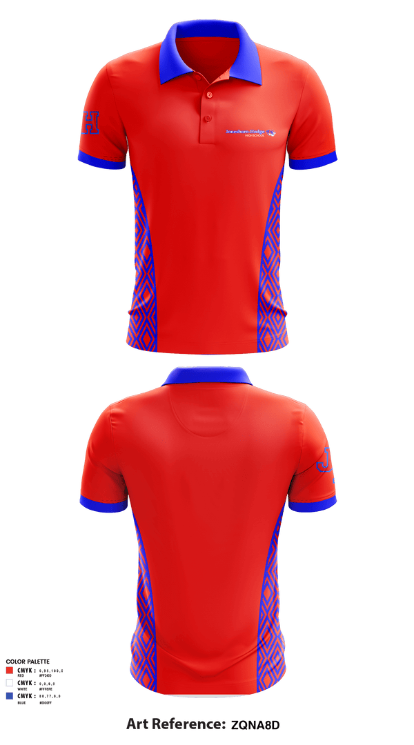 Short Sleeve Performance Polo, Jonesboro-Hodge High School Basketball, Women's Basketball, Teamtime, Team time, sublimation, custom sports apparel, team uniforms, spirit wear, spiritwear, sports uniforms, custom shirts, team store, custom team store, fundraiser sports, apparel fundraiser