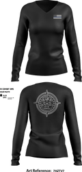 Jaimie Cox Foundation 83768320 Women's Long Sleeve V-neck Shirt - 2