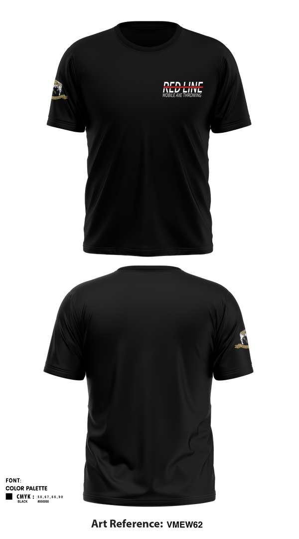Short Sleeve Performance Shirt, Red Line Mobile Axe Throwing, , Teamtime, Team time, sublimation, custom sports apparel, team uniforms, spirit wear, spiritwear, sports uniforms, custom shirts, team store, custom team store, fundraiser sports, apparel fundraiser
