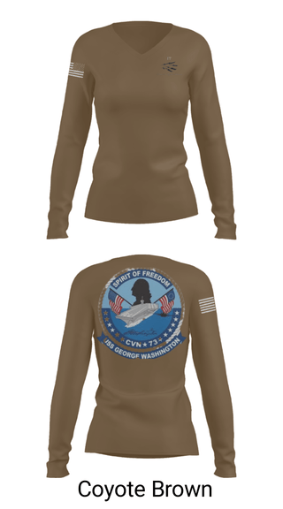 Women's Long Sleeve Vneck Shirt, , Navy, Teamtime, Team time, sublimation, custom sports apparel, team uniforms, spirit wear, spiritwear, sports uniforms, custom shirts, team store, custom team store, fundraiser sports, apparel fundraiser