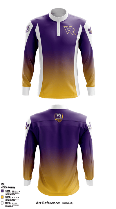 Villa Rica High School 21388731 Quarter Zip Jacket - 1