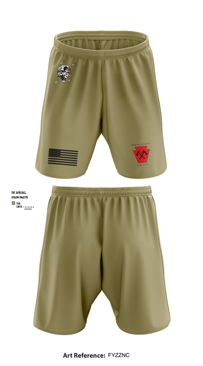 1-111th IN BN 37171288 Athletic Shorts With Pockets - 4