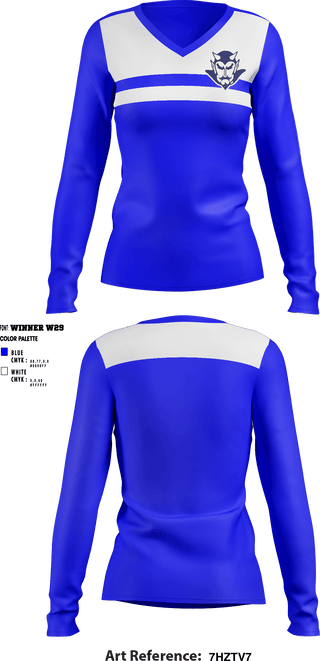 Women's Long Sleeve Vneck Shirt, Walla Walla High School Cross Country, Cross Country, Teamtime, Team time, sublimation, custom sports apparel, team uniforms, spirit wear, spiritwear, sports uniforms, custom shirts, team store, custom team store, fundraiser sports, apparel fundraiser