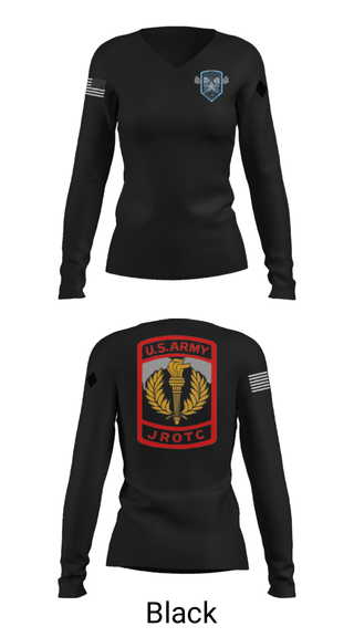 Women's Long Sleeve Vneck Shirt, , Army, Teamtime, Team time, sublimation, custom sports apparel, team uniforms, spirit wear, spiritwear, sports uniforms, custom shirts, team store, custom team store, fundraiser sports, apparel fundraiser