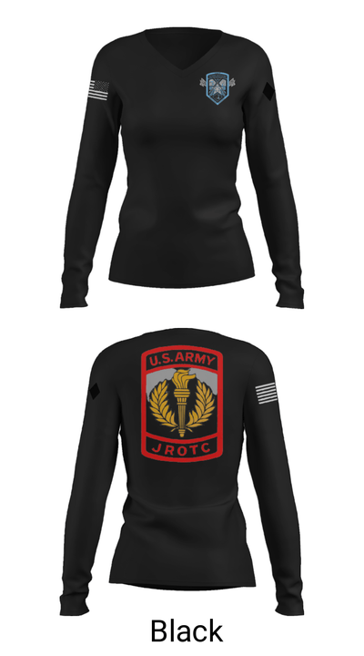 Lee/New Century General Battalion 69349726 Women's Long Sleeve V-neck Shirt - 39