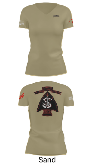 Women's Short Sleeve Vneck Shirt, , Army, Teamtime, Team time, sublimation, custom sports apparel, team uniforms, spirit wear, spiritwear, sports uniforms, custom shirts, team store, custom team store, fundraiser sports, apparel fundraiser