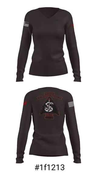 Women's Long Sleeve Vneck Shirt, , Army, Teamtime, Team time, sublimation, custom sports apparel, team uniforms, spirit wear, spiritwear, sports uniforms, custom shirts, team store, custom team store, fundraiser sports, apparel fundraiser