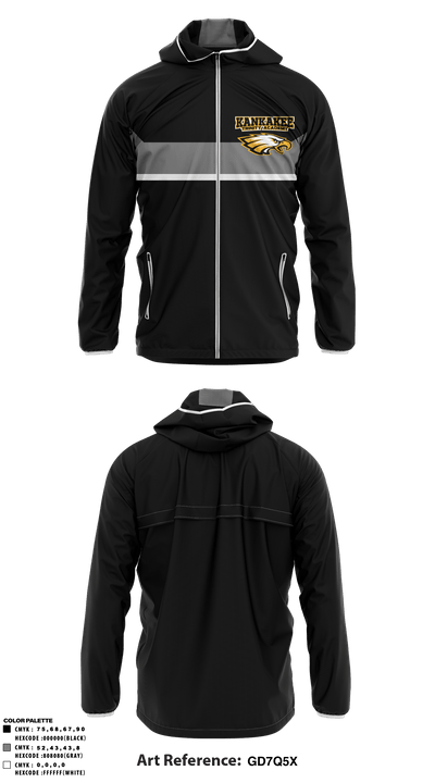 Kankakee Trinity Academy Junior High School 42888581 Windbreaker - 2