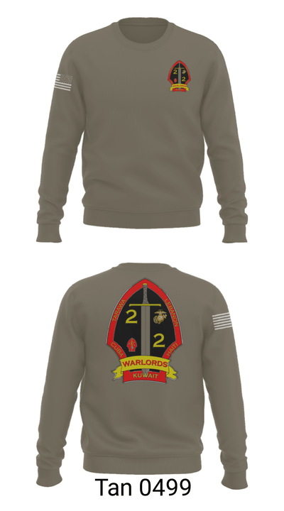 2nd battalion 2nd marines 57428370 Crew Neck Sweatshirt - 11