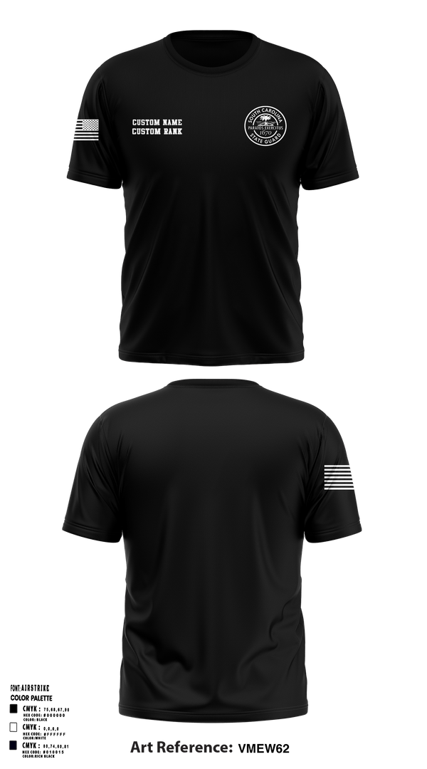 Short Sleeve Performance Shirt, South Carolina State Guard, , Teamtime, Team time, sublimation, custom sports apparel, team uniforms, spirit wear, spiritwear, sports uniforms, custom shirts, team store, custom team store, fundraiser sports, apparel fundraiser