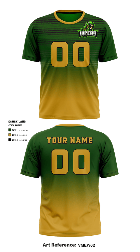 Short Sleeve Performance Shirt, Yakima Vipers, Football, Teamtime, Team time, sublimation, custom sports apparel, team uniforms, spirit wear, spiritwear, sports uniforms, custom shirts, team store, custom team store, fundraiser sports, apparel fundraiser