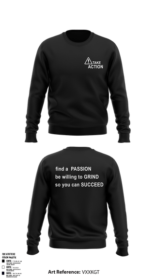 Crew Neck Sweatshirt, Take Action, Spirit Store, Teamtime, Team time, sublimation, custom sports apparel, team uniforms, spirit wear, spiritwear, sports uniforms, custom shirts, team store, custom team store, fundraiser sports, apparel fundraiser