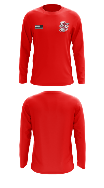 Santiam Christian School Wrestling 60304138 Long Sleeve Performance Shirt - 3