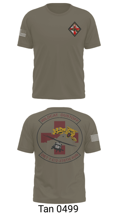 Detachment 1, Charlie Company 2/238th AVN 78887623 Short Sleeve Performance Shirt - 34