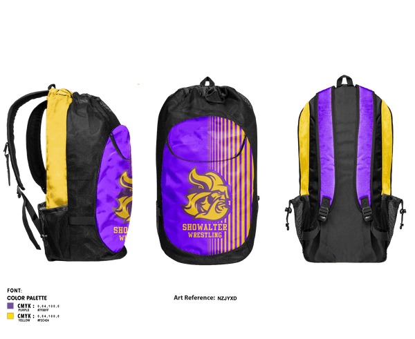 Gear Bag, Showalter Middle School Wrestling, Wrestling, Teamtime, Team time, sublimation, custom sports apparel, team uniforms, spirit wear, spiritwear, sports uniforms, custom shirts, team store, custom team store, fundraiser sports, apparel fundraiser