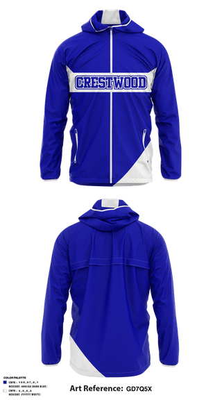 Windbreaker, Crestwood Elementary School, Spirit Store, Teamtime, Team time, sublimation, custom sports apparel, team uniforms, spirit wear, spiritwear, sports uniforms, custom shirts, team store, custom team store, fundraiser sports, apparel fundraiser
