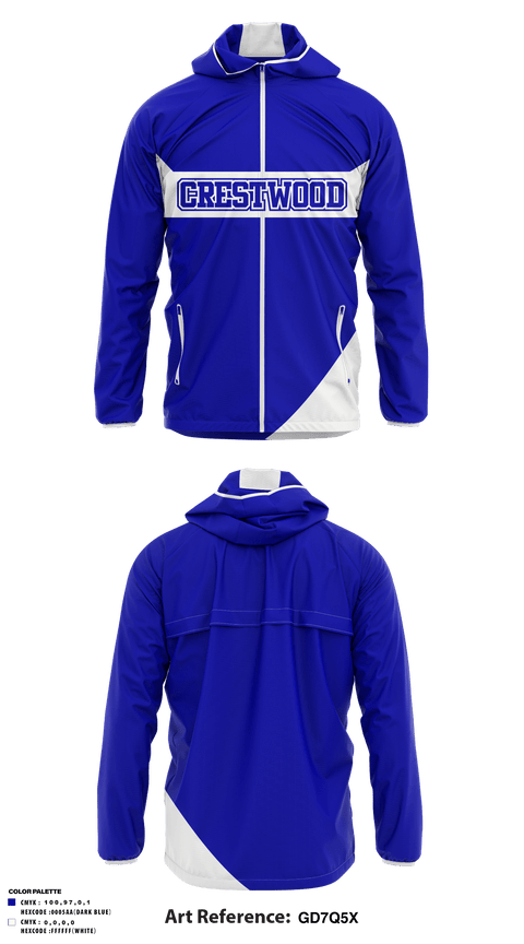 Windbreaker, Crestwood Elementary School, Spirit Store, Teamtime, Team time, sublimation, custom sports apparel, team uniforms, spirit wear, spiritwear, sports uniforms, custom shirts, team store, custom team store, fundraiser sports, apparel fundraiser