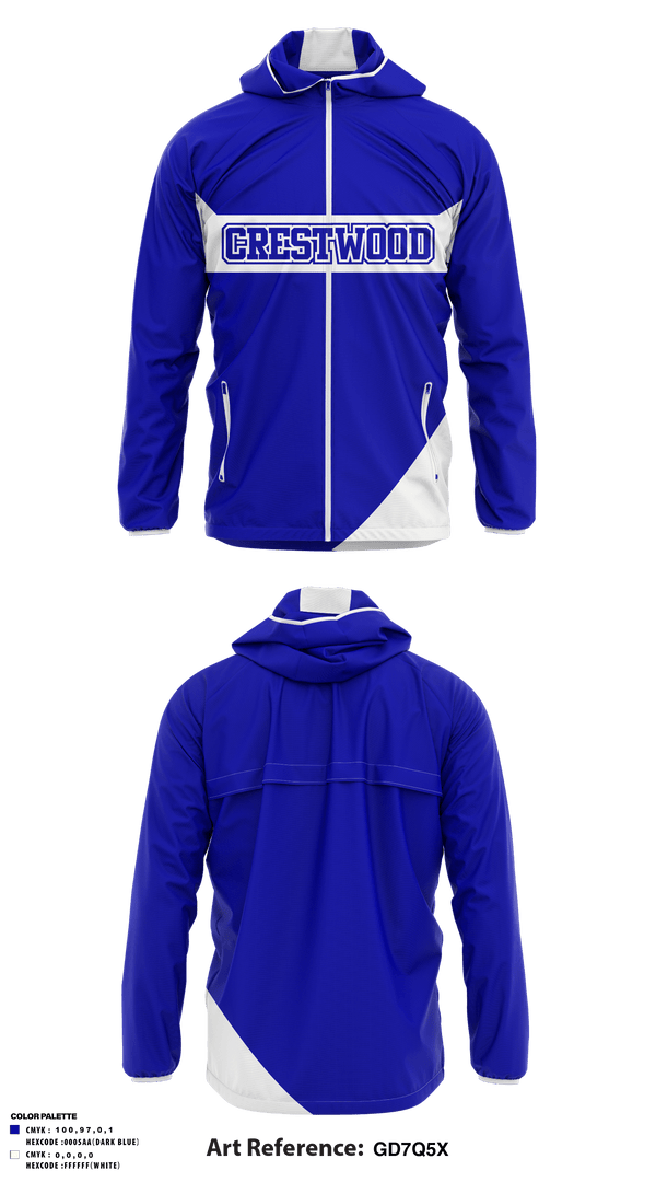 Windbreaker, Crestwood Elementary School, Spirit Store, Teamtime, Team time, sublimation, custom sports apparel, team uniforms, spirit wear, spiritwear, sports uniforms, custom shirts, team store, custom team store, fundraiser sports, apparel fundraiser